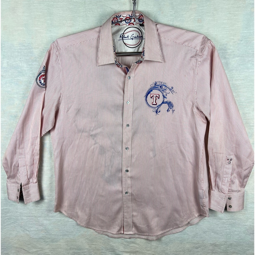 C2epo Robert Graham Texas Rangers long sleeve button down shirt men’s 3xl